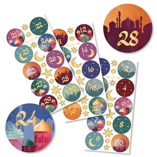 Ramadan Talklistermærker DIY-kalender