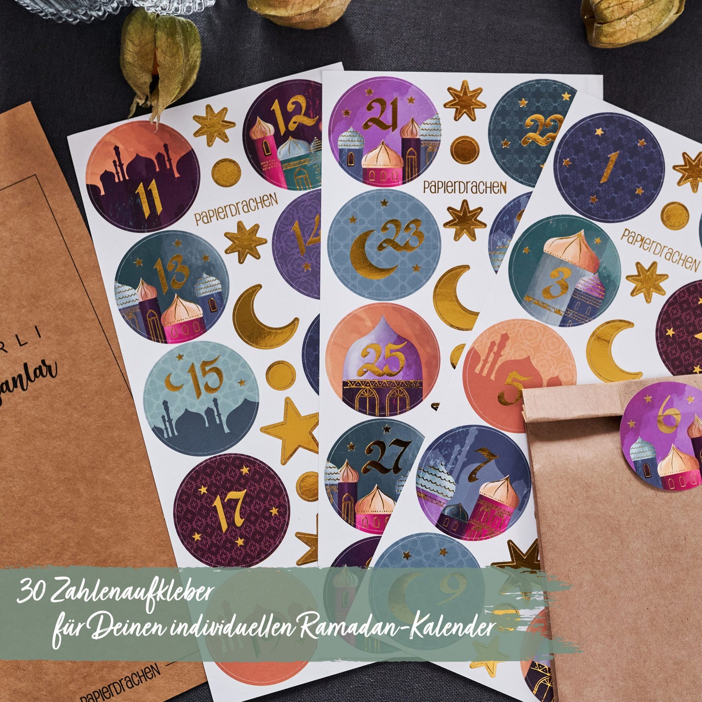 Ramadan Talklistermærker DIY-kalender